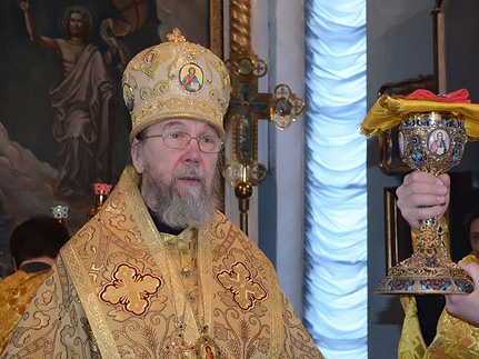 В храме Казанской духовной семинарии совершена Литургия на греческом языке