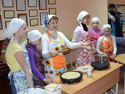 Мастер-класс по выпеканию блинов