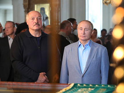 Владимир Путин и Александр Лукашенко посетили Валаамский и Коневский монастыри