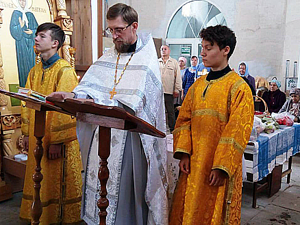 Праздник Преображения в Новотроицком