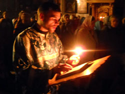 Всенощное бдение в день праздника Введения во Храм Пресвятой Богородицы. Увеличить изображение. Размер файла: 102,07 Kb [800X600]