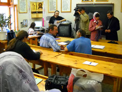 Заседание преподавательской корпорации воскресных школ собора. Увеличить изображение. Размер файла: 149,56 Kb [800X600]