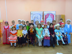 Пасхальный спектакль в детской воскресной школе. Увеличить изображение. Размер файла: 129,42 Kb [800X600]