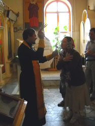 Молебен для учащихся духовных школ Свято-Вознесенского собора. Увеличить изображение. Размер файла: 99,88 Kb [600X800]