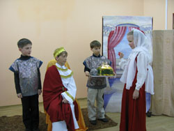 Пасхальный спектакль в детской воскресной школе. Увеличить изображение. Размер файла: 105,09 Kb [800X600]