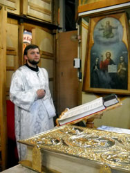 Всенощное бдение в канун празднования Преображения Господня. Увеличить изображение. Размер файла: 91,65 Kb [525X700]