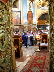Всенощное бдение в канун празднования Преображения Господня. Увеличить изображение. Размер файла: 127,64 Kb [525X700]
