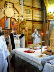 Всенощное бдение в канун празднования Преображения Господня. Увеличить изображение. Размер файла: 106,66 Kb [525X700]