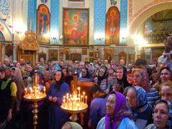 Всенощное бдение в Вербное воскресенье. Увеличить изображение. Размер файла: 184,83 Kb [800X600]