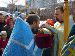Богослужение в праздник Благовещения Пресвятой Богородицы. Увеличить изображение. Размер файла: 181,35 Kb [800X600]