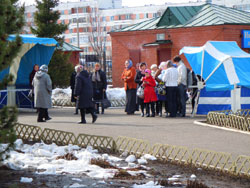 Богослужение в праздник Благовещения Пресвятой Богородицы. Увеличить изображение. Размер файла: 199,68 Kb [800X600]
