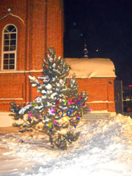 Богослужение в Боровецкой церкви в канун Рождества Христова. Увеличить изображение. Размер файла: 166,78 Kb [600X800]