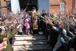 Увеличить. Вход Господень в Иерусалим. 536х800. 160кБ