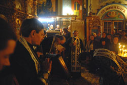 Чин прощения в Боровецкой церви. Увеличить изображение. Размер файла: 121,53 Kb [800X536]