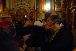 Чин прощения в Боровецкой церви. Увеличить изображение. Размер файла: 96,16 Kb [800X536]