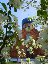 Весенний храм. Виды Свято-Вознесенского собора.Увеличить изображение. Размер файла: 163,32 Kb [600X800]