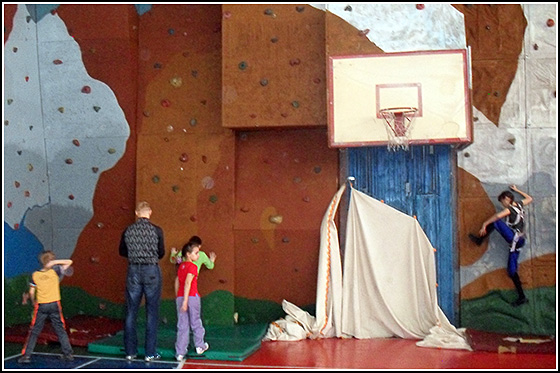 Посещение скалодрома при Автомеханическом техникуме