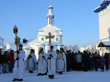 Крещение Господне отпраздновали в Раифе