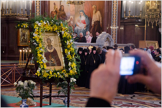 Патриаршее богослужение в Храме Христа Спасителя. Рождественские чтения 2014