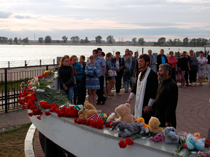В третью годовщину катастрофы на теплоходе «Булгария» совершены заупокойные богослужения