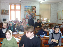 Визит воскресной школы храма Серафима Саровского. Увеличить.