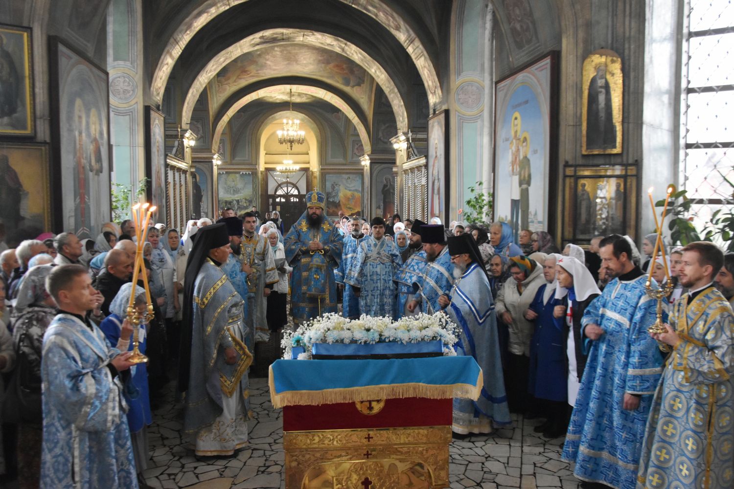 Епископ Гавриил совершил службы Покрова Пресвятой Богородицы [+Видео]