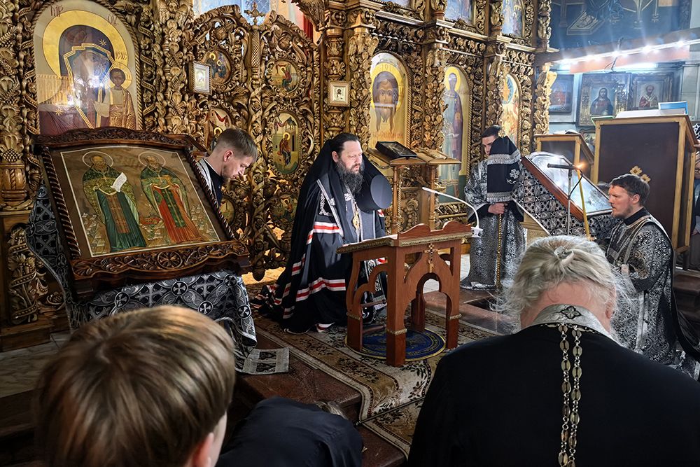 Епископ Гавриил совершил Чин прощения в Свято-Вознесенском кафедральном соборе