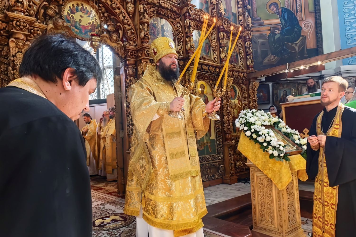 Епископ Гавриил возглавил Литургию в день памяти святителя Митрофана Воронежского [+Видео]