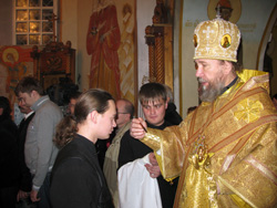 Всенощное бдение в Орловской церкви архиерейским чином. Увеличить изображение. Размер файла: 226,04 Kb [800X600]