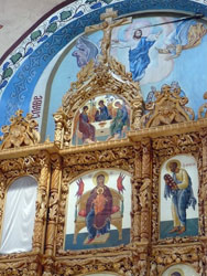 Икона Пресвятой Троицы Сильвестрова Константина в Свято-Вознесенском соборе. Увеличить изображение. Размер файла: 169,17 Kb [600X800]