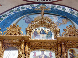 Икона Пресвятой Троицы Сильвестрова Константина в Свято-Вознесенском соборе. Увеличить изображение. Размер файла: 156,5 Kb [800X600]