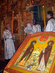 Всенощное бдение в праздник Крещения Господня в Боровецкой церкви г. Набережные Челны. Увеличить изображение. Размер файла: 165,52 Kb [600X800]