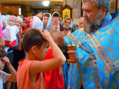 Всенощное бдение в день праздника Успения Божией Матери.Увеличить изображение. Размер файла: 118,01 Kb [800X600]