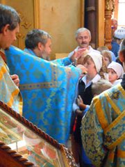 Благословение учащихся на новый учебный год.Увеличить изображение. Размер файла: 94,13 Kb [600X800]