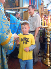 Благословение учащихся на новый учебный год.Увеличить изображение. Размер файла: 102,54 Kb [600X800]