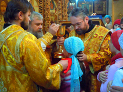 Причащение учащихся воскресной школы Боровецкого храма. Увеличить изображение. Размер файла: 523,35 Kb [800X600]