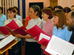 Концерт церковных хоров Набережных Челнов. Увеличить изображение. Размер файла: 175,43 Kb [800X600]