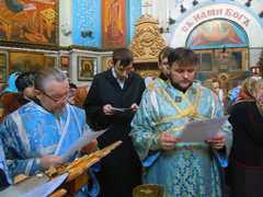 Богослужения в день Введения во храм Пресвятой Богородицы. Увеличить изображение. Размер файла: 264,48 Kb [800X600]