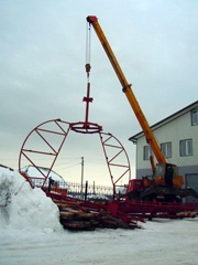 Сборка каркаса нового купола. Увеличить изображение. Размер файла: 130,89 Kb [600X800]