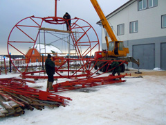 Сборка каркаса нового купола. Увеличить изображение. Размер файла: 207,79 Kb [800X600]