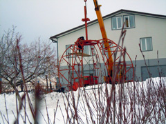 Сборка каркаса нового купола. Увеличить изображение. Размер файла: 249,1 Kb [800X600]