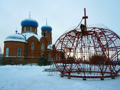 Сборка каркаса нового купола. Увеличить изображение. Размер файла: 219,32 Kb [800X600]
