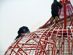 Сборка каркаса нового купола. Увеличить изображение. Размер файла: 252,28 Kb [800X600]