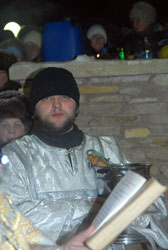 Ночное богослужение в праздник Крещения Господня в Боровецкой церкви. Увеличить изображение. Размер файла: 74,16 Kb [536X800]