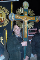 Ночное богослужение в праздник Крещения Господня в Боровецкой церкви. Увеличить изображение. Размер файла: 108,81 Kb [536X800]