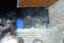 Ночное богослужение в праздник Крещения Господня в Боровецкой церкви. Увеличить изображение. Размер файла: 74,85 Kb [800X536]