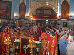 Архиерейское богослужение в Боровецкой церкви в день Антипасхи. Увеличить изображение. Размер файла: 280,36 Kb [800X600]
