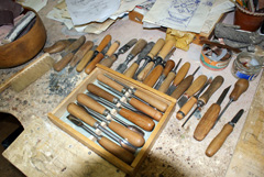 В мастерской художника. Увеличить изображение. Размер файла: 592 Kb [800X536]