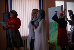 Детский пасхальный спектакль.Увеличить изображение. Размер файла: 133,01 Kb [800X536]