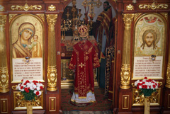 Архиерейское богослужение в храме Серафима Саровского. Увеличить изображение. Размер файла: 228278,65 Kb [800X536]